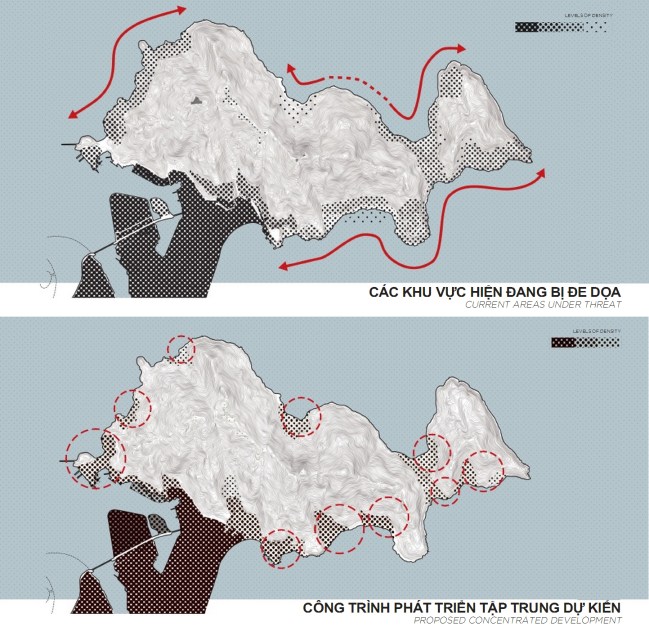 Các khu vực bị đe dọa. Nguồn: Viện QH Đà Nẵng